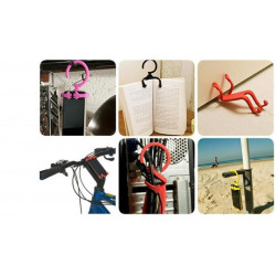 FLEXIBLE CELLPHONE HOLDER V-TIE COLOR BLANCO