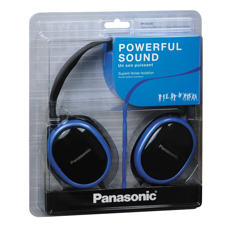 AURICULAR PANASONIC RP-HX250 AZUL AURICULAR PANASONIC RP-HX250 AZUL