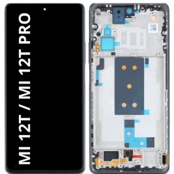 PANTALLA OEM CON MARCO NEGRO PARA XIAOMI 12T / 12T PRO