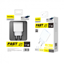 K51 PAVAREAL CARGADOR DE TYPE-C BLANCO 20W