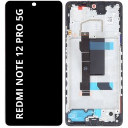 PANTALLA OLED CON MARCO NEGRO PARA XIAOMI POCO X5 PRO 5G / REDMI NOTE 12 PRO 5G