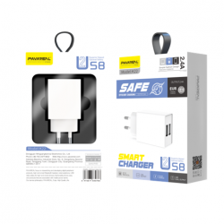 K22 PAVAREAL CARADOR DE TYPE-C CON 2 USB 2.4A BLANCO (SÓLO SIRVE PARA ANDROIR)