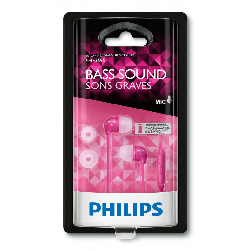PHILIPS SHE3595PK CON MICRO RASA PHILIPS SHE3595PK CON MICRO RASA