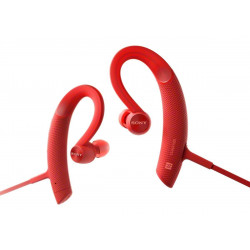 SONY MDR-XB80BS Auriculares deportivos Bluetooth con agarre al oído COLOR ROJO