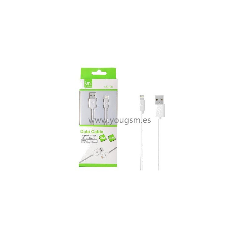LT TECH PLUS CC108 3METRO 2A CABLE PARA IPHONE 5 6 7 LT TECH PLUS CC108 3METRO 2A CABLE PARA IPHONE 5 6 7