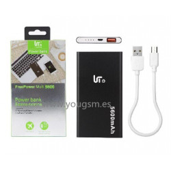 LT TECH PLUS PB102 BATERIA EXTERNA 5600mAh COLOR NEGRO
