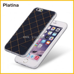 IPHONE 6PLUS 6S PLUS FUNDA PLATINA 简约时尚格纹系列