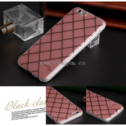 IPHONE 6PLUS 6S PLUS FUNDA PLATINA 简约时尚格纹系列