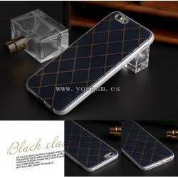 IPHONE 6PLUS 6S PLUS FUNDA PLATINA 简约时尚格纹系列