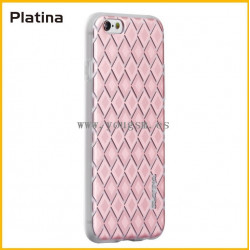 IPHONE 6PLUS 6S PLUS FUNDA PLATINA 菱形图案系列