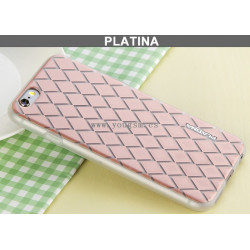 IPHONE 6PLUS 6S PLUS FUNDA PLATINA 菱形图案系列