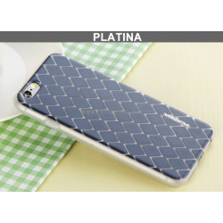IPHONE 6PLUS 6S PLUS FUNDA PLATINA 菱形图案系列