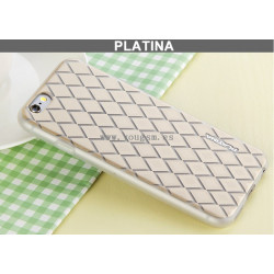 IPHONE 6PLUS 6S PLUS FUNDA PLATINA 菱形图案系列