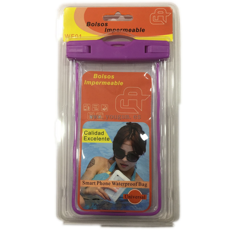BOLSOS IMPERMEABLE UNIVERSAL PARA MOVIL 11.5X20CM BOLSOS IMPERMEABLE UNIVERSAL PARA MOVIL 11.5X20CM